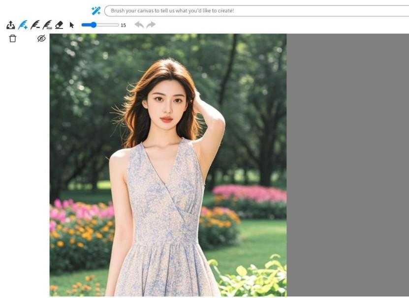 最强AI去y换装扩图软件：MagicQuill+模型+教程 