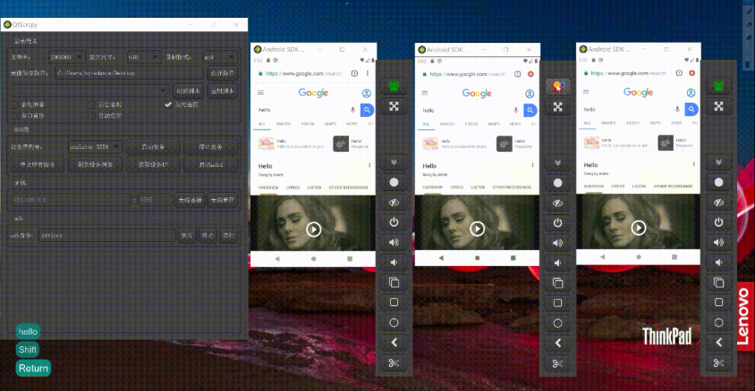 Android实时投屏控制软件:QtScrcpy v3.3.3